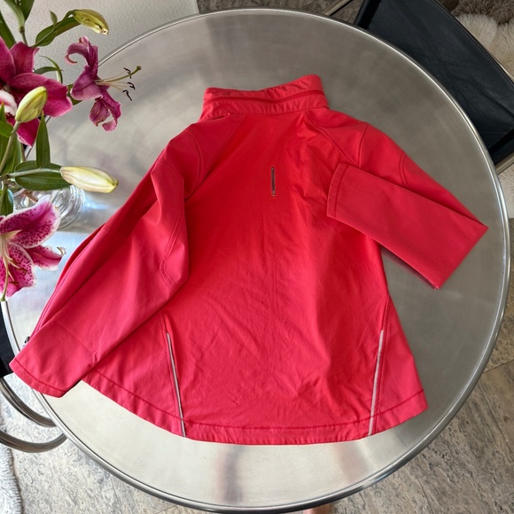 LOLE  lightweight hidden hooded duel zip vented jacket SZ Large RED - Picture 2 of 8